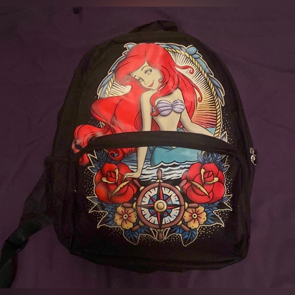 Disney The Little Mermaid Princess Ariel Loungefly Backpack - Picture 2 of 3